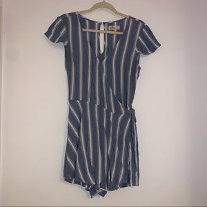 Hollister striped romper